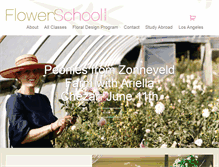 Tablet Screenshot of flowerschoolny.com